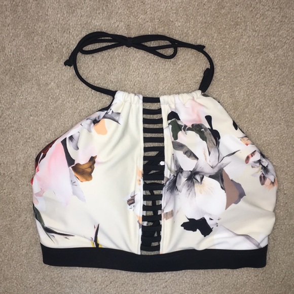 Athleta Other - Polynesia High Neck Ladder Bikini Top